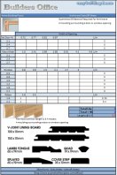 Building Take off sheet [Quantities Required For Architrave] 