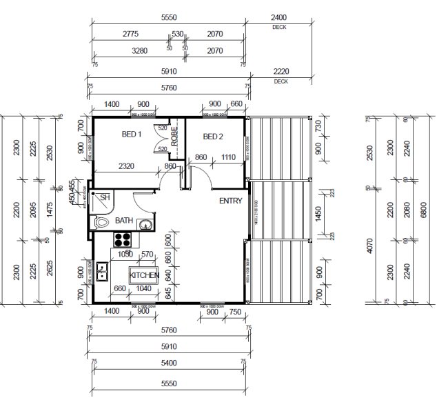 2  Bedroom Shipping Container